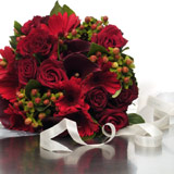 New Zealand Flower Bouquets New Zealand,:Red Garden Posy